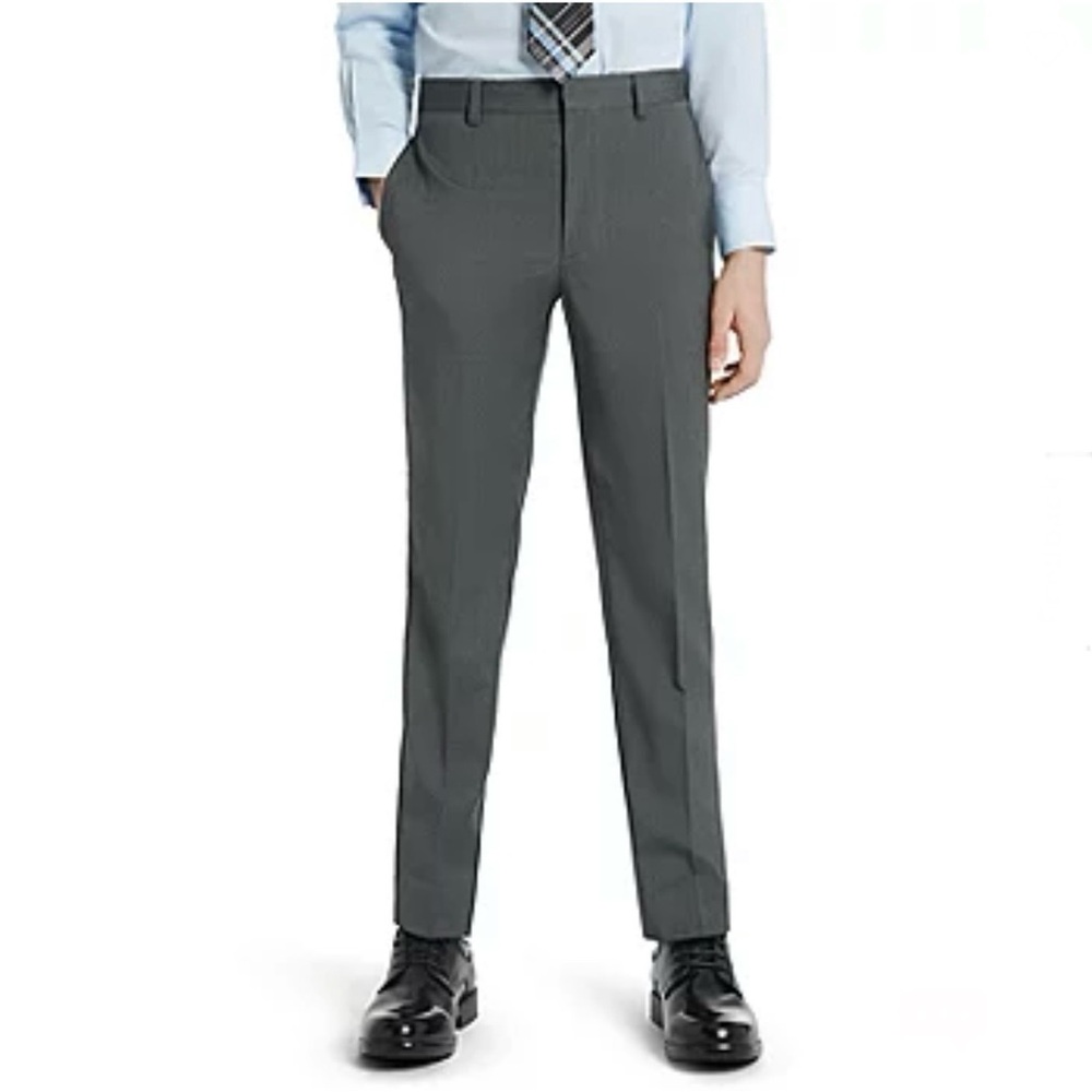 Michael Strahan Boys 14 Grey Suit Jacket Pants Formal Gray Wedding Event Church - Picture 10 of 16